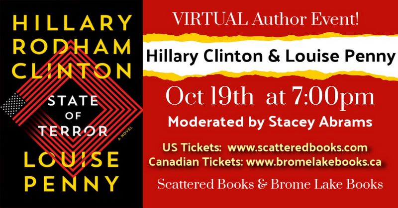 Hillary Clinton Louise Penny "State of Terror" Book Signing
