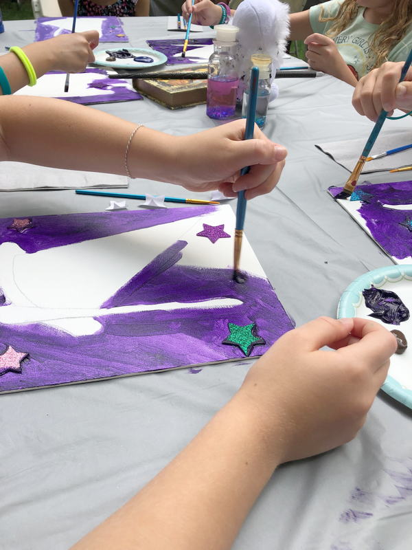 childrens hands painting