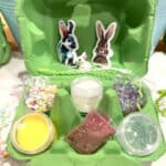 Easter Slime kit in a cute green egg container